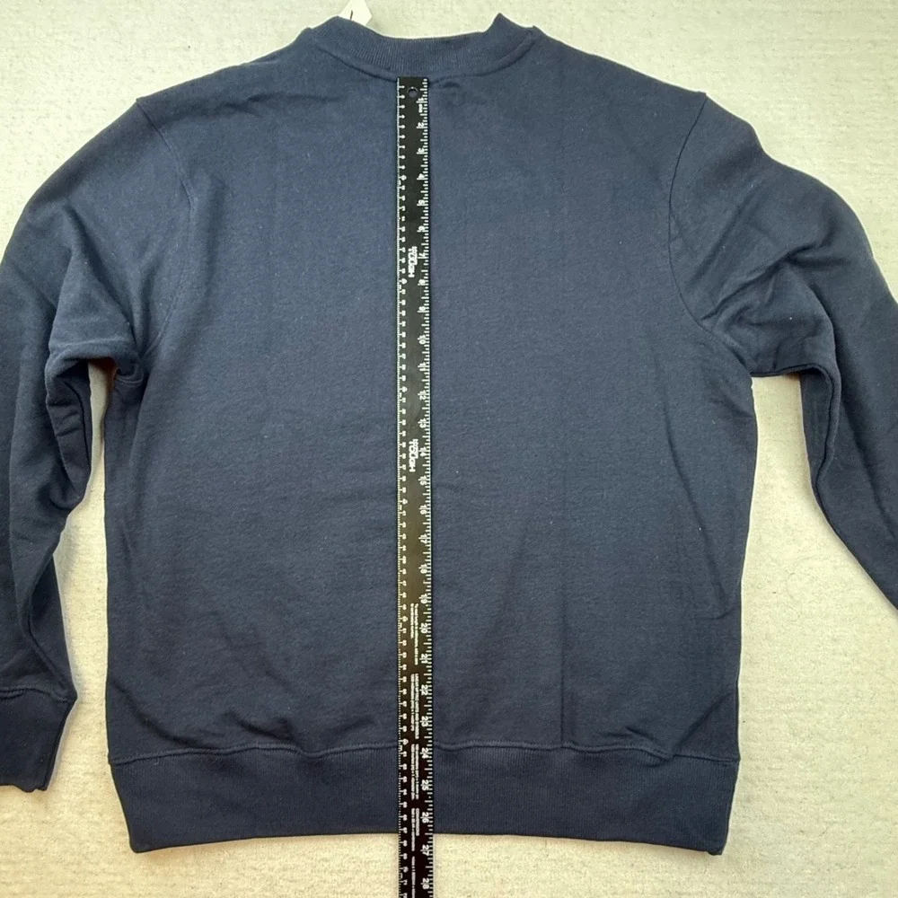 Banana Republic Navy Blue Embroidered Star Logo Crewneck Sweatshirt Mens XL‎